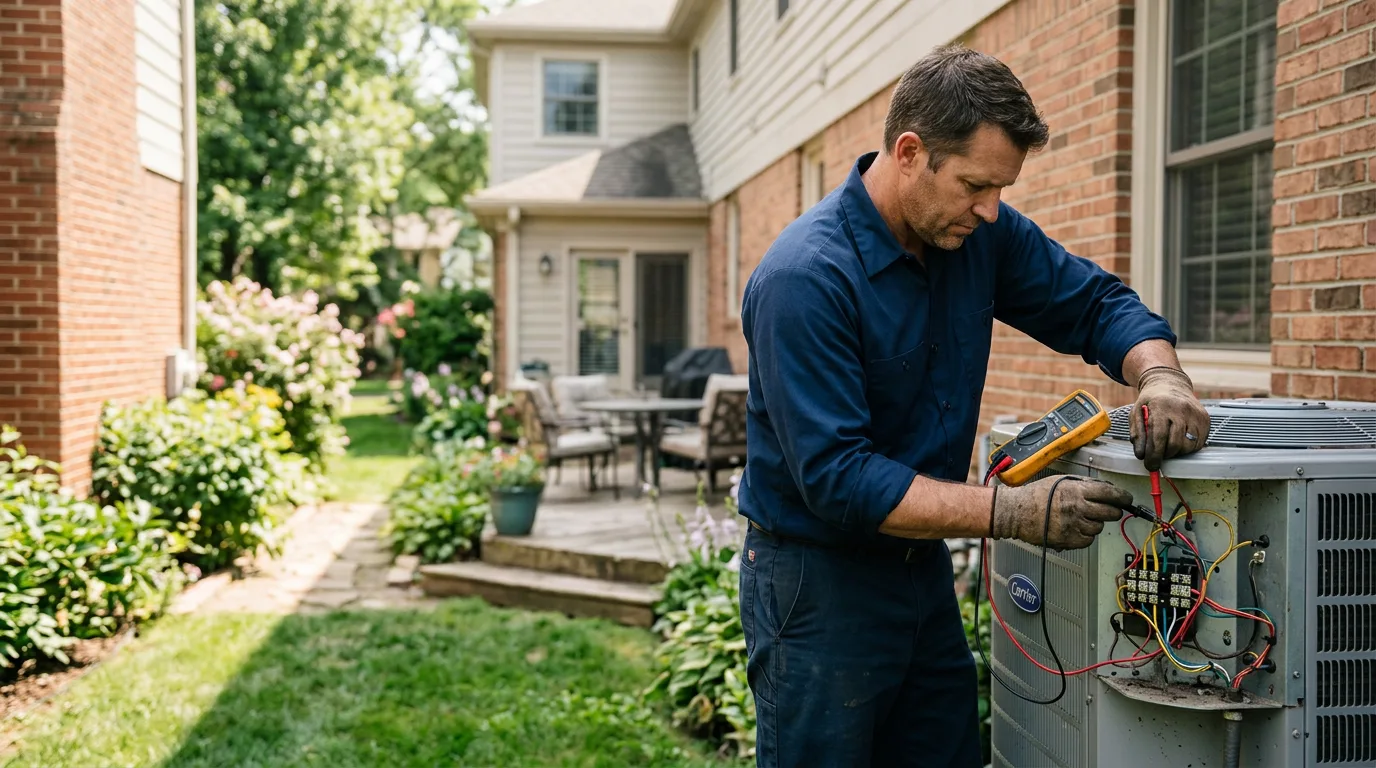 HVAC technician working near Big Oak Flat, CA
